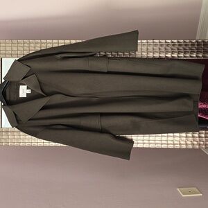 Lewit Wool & Cashmere Double Face Coat - Olive Green - S